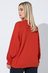 LIMITED COLLECTION Plus Size Red 'New York' Slogan Sweatshirt | Yours Clothing 2