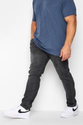 D555 Grey Tapered Stretch Jeans | BadRhino 3