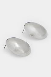Silver Tone Statement Stud Earrings | Yours Clothing 3