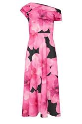 STAR Black Floral Off Shoulder Fit and Flare Dress | StarByJM 5