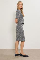 LTS Tall Black Boucle Midi Dress | Long Tall Sally 2