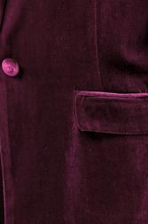 M&Co Berry Red Velvet Blazer | M&Co 5