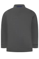 BadRhino Big & Tall Grey Premium Crew Neck Sweatshirt