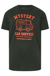 BadRhino Big & Tall Ebony Grey Scooby Doo Graphic T-Shirt