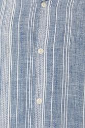 JACK & JONES Big & Tall Navy Blue Linen Blend Resort Shirt | BadRhino 5