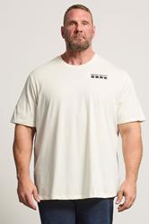 JACK & JONES Big & Tall Natural Brown Back Print T-Shirt | BadRhino 3