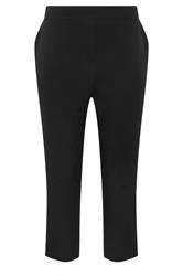 EVANS Plus Size Black Tapered Formal Trousers | Evans 6