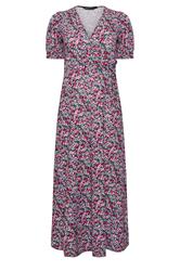 M&Co Petite Pink Ditsy Floral Print Maxi Wrap Dress