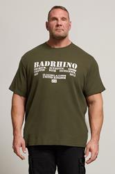 BadRhino Big & Tall Khaki Green Military Waffle Texture T-Shirt | BadRhino 2