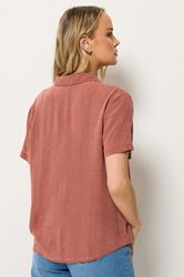 LTS Tall Women's Rust Orange Short Sleeve Shirt | Long Tall Sally 2