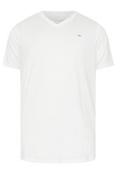 BadRhino Big & Tall White V-Neck T-Shirt