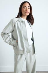 PixieGirl Petite Women's Blue Stripe Tailored Jacket | PixieGirl  3