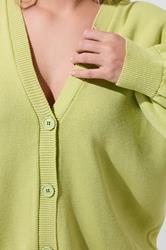 LIMITED COLLECTION Plus Size Green Balloon Sleeve Cardigan | Your Clothing 4