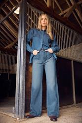 LTS Tall Womens Blue Wide Leg High Waisted Jeans | Long Tall Sally  3