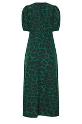 STAR Green Animal Print Satin Dress | StarByJM 6