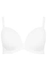 YOURSET 2 PACK Plus Size White & Black Soft Touch Moulded Underwired T-Shirt Bras | Yours Clothing 11