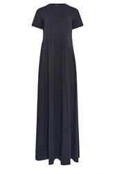 LTS Tall Navy Blue Asymmetric Cotton Maxi Dress