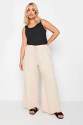 Plus Size Black Vest Top | Yours Clothing 1