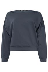 YOURS Curve Navy Blue Off Shoulder Sweatshirt