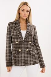 STAR Chocolate Brown Checked Blazer | StarByJM 3