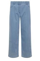 M&Co Petite Lightwash Blue Wide Leg Jeggings