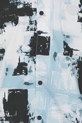 BadRhino Big & Tall Black & Blue Distressed Peached Short Sleeve Shirt | BadRhino 7
