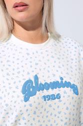 LIMITED COLLECTION Plus Size White Ditsy Floral 'Blooming' Sweatshirt | Yours Clothing 4