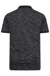 BadRhino Big & Tall Black Marl Polo Shirt | BadRhino 7