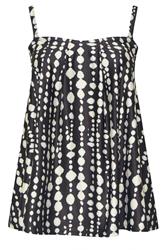 YOURS Plus Size Black Spot Print Tankini Top | Yours Clothing 10