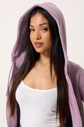 M&Co Petite Light Purple Essential Zip Hoodie | M&Co 2
