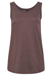 YOURS Curve Chocolate Brown Basic Vest Top