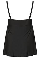 YOURS Plus Size Black Ring Detail Swim Dress | Yours Clothing 10