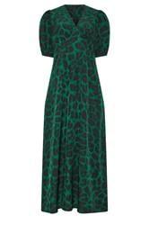 STAR Green Animal Print Satin Dress | StarByJM 5