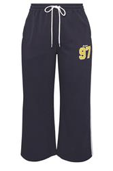 LIMITED COLLECTION Plus Size Navy Blue '97' Varsity Wide Leg Joggers | Yours Clothing 5