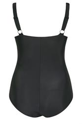 YOURS Plus Size Black Active Abstract Print Swimsuit | Yours Clothing 7