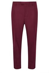 BadRhino Tailoring Big & Tall Burgundy Red Tweed Suit Trousers