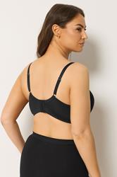 YOURS Plus Size Black Moulded Underwired New T-Shirt Bra | Yours Clothing 2