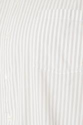 JACK & JONES Big & Tall White & Green Striped Poplin Shirt | BadRhino 5