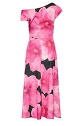 STAR Black Floral Off Shoulder Fit and Flare Dress | StarByJM 6