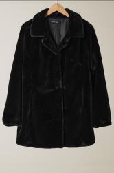 EVANS Plus Size Black Faux Fur Coat | Evans 5