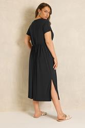 EVANS Plus Size Black Bar Detail Dress | Evans 2