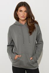 LTS Tall Charcoal Grey Drawstring Hoodie | Long Tall Sally 2
