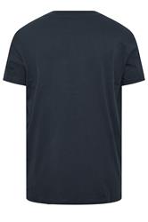 JACK & JONES Navy Blue 'Beach' Graphic Print T-Shirt | BadRhino 4