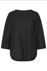 YOURS Plus Size Black Soft Touch Ribbed Jumper | Yours Clothing 5