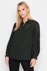 PixieGirl Black Pleat Sleeve Shirt | PixieGirl 3
