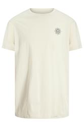 JACK & JONES Big & Tall Moonbeam White 'Astrology Sun' Print T-Shirt
