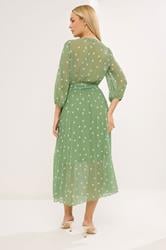 STAR Green Polka Dot Pleated Dress | StarByJM 2