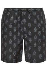 BadRhino Black Lobster Print Swim Shorts