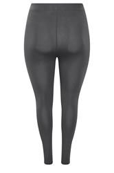 YOURS Plus Size Charcoal Grey Leggings | Yours Clothing 6