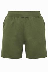 YOURS Curve Khaki Green Jogger Shorts